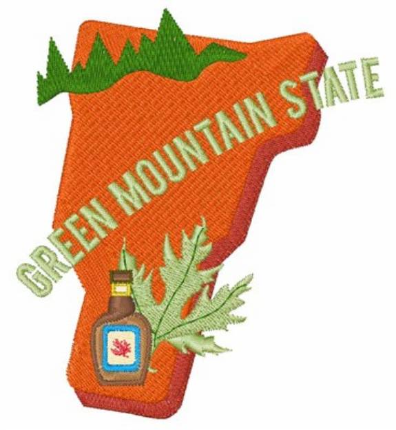 Picture of Green Mountain State Machine Embroidery Design