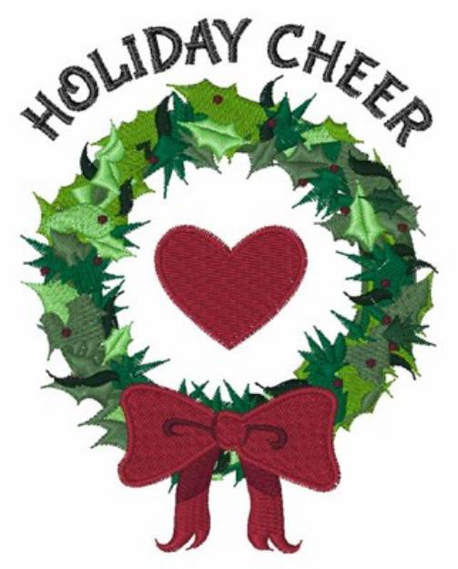 Picture of Holiday Cheer Machine Embroidery Design