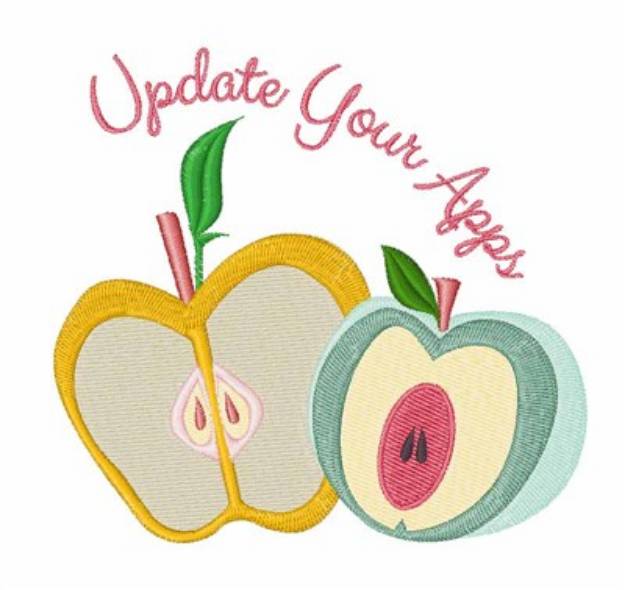 Picture of Update Your Apps Machine Embroidery Design