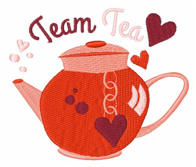 Team Tea Machine Embroidery Design