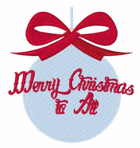 Picture of Merry Christmas Machine Embroidery Design