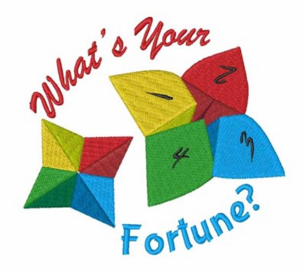 Picture of Your Fortune Machine Embroidery Design