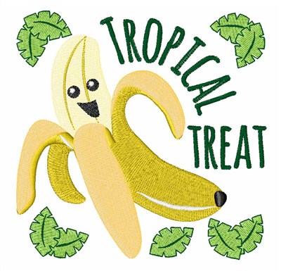 Tropical Treat Machine Embroidery Design