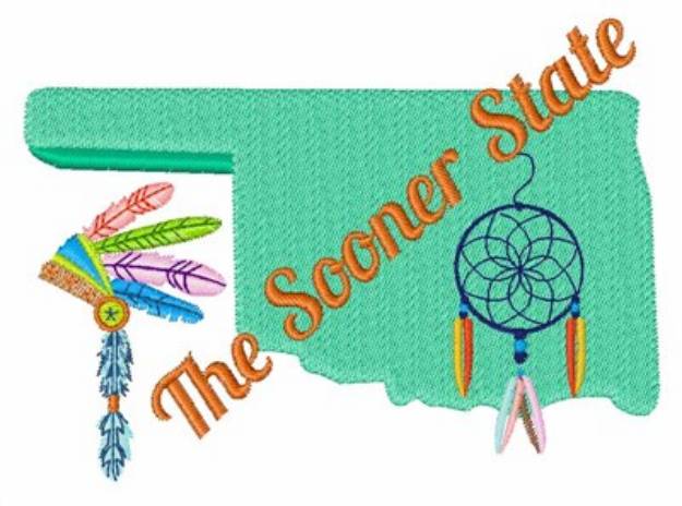 Picture of The Sooner State Machine Embroidery Design