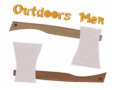 Outdoors Men Machine Embroidery Design