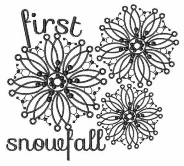 Picture of First Snowfall Machine Embroidery Design