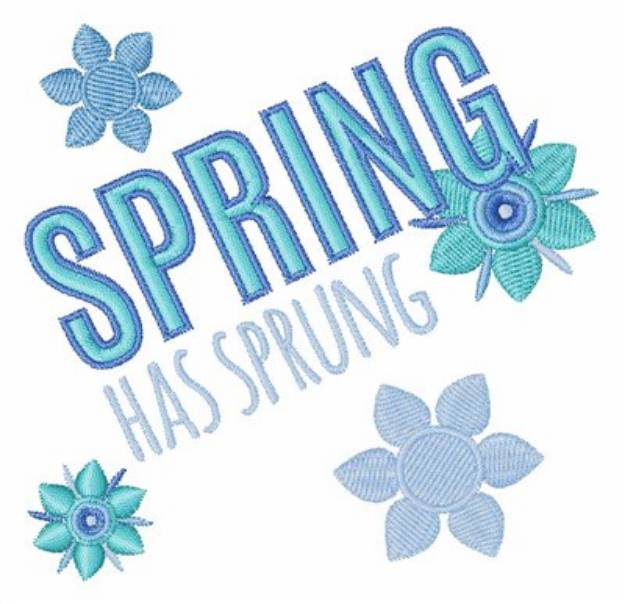 Picture of Spring Has Sprung Machine Embroidery Design