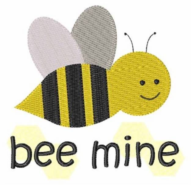 Picture of Bee Mine Machine Embroidery Design