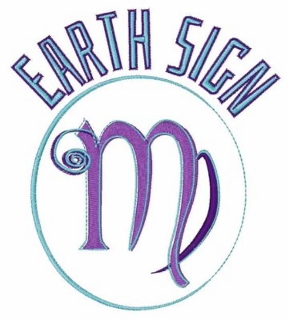 Picture of Earth Sign Zodiac Machine Embroidery Design