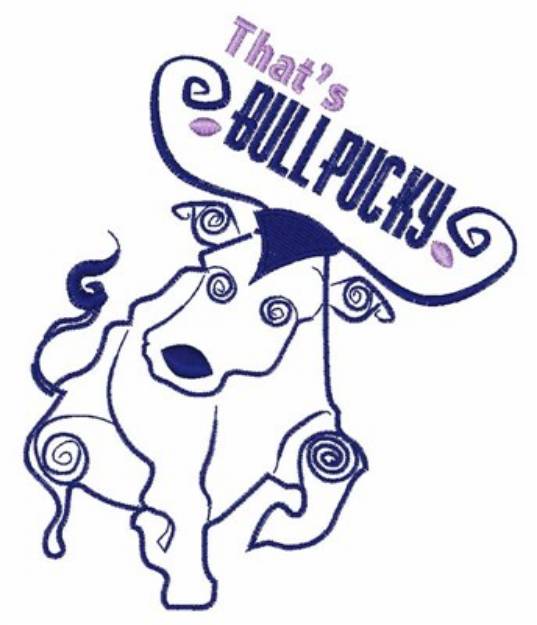 Picture of Thats Bullpucky Machine Embroidery Design