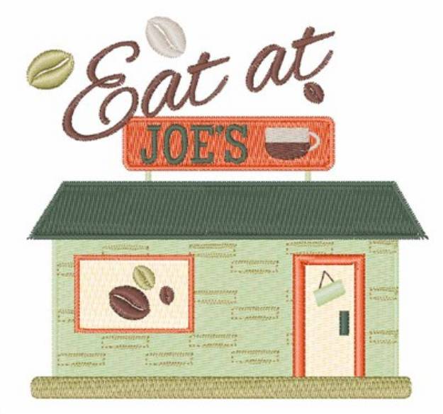 Picture of Eat At Joes Machine Embroidery Design