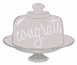 Picture of Congrats Cake Machine Embroidery Design