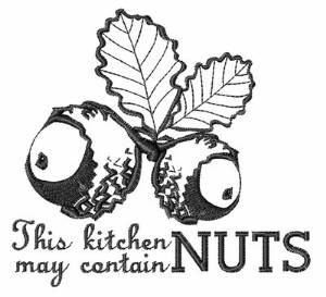 Picture of Kitchen May Contain Nuts Machine Embroidery Design