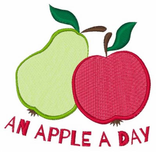 Picture of Apple A Day Machine Embroidery Design