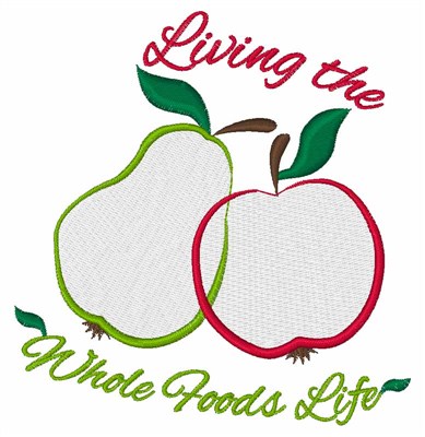 Whole Foods Machine Embroidery Design