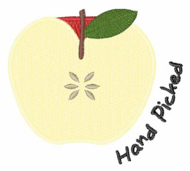 Picture of Hand Picked Apple Machine Embroidery Design