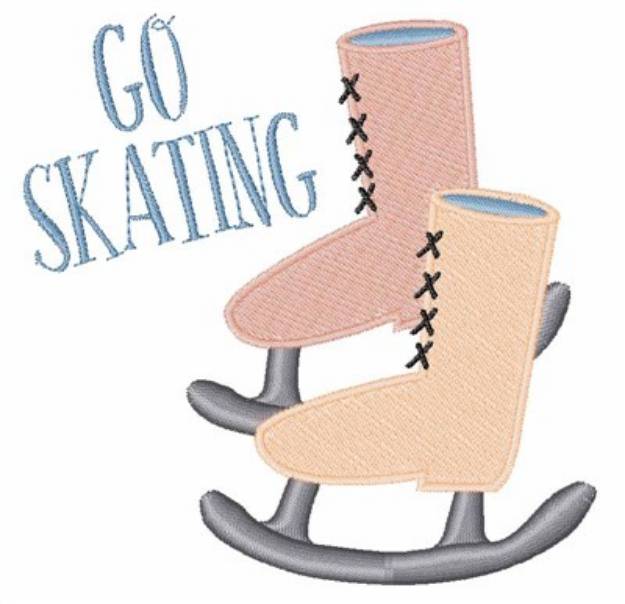 Picture of Go Skating Machine Embroidery Design