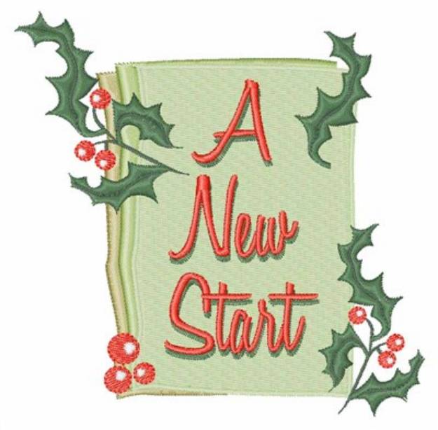 Picture of A New Start Machine Embroidery Design