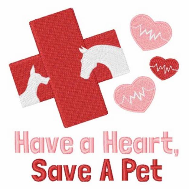 Picture of Save A Pet Machine Embroidery Design