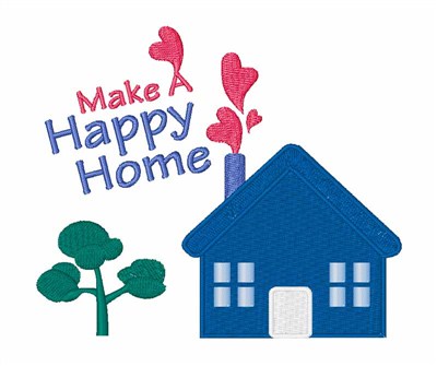 Happy Home Machine Embroidery Design