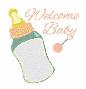 Picture of Welcome Baby Machine Embroidery Design