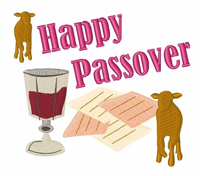 Happy Passover Machine Embroidery Design