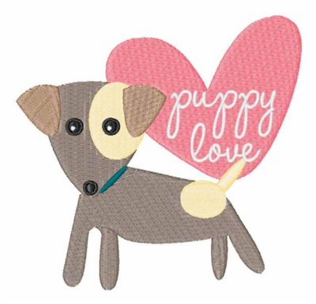 Picture of Puppy Love Machine Embroidery Design