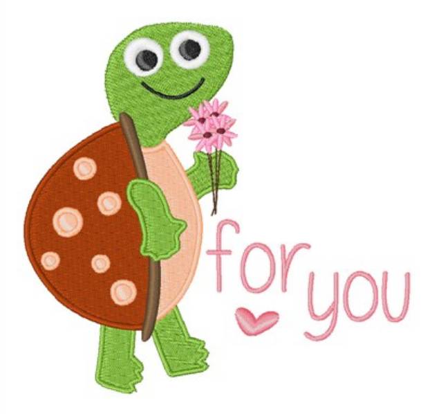 Picture of Sucker For You Turtle Machine Embroidery Design