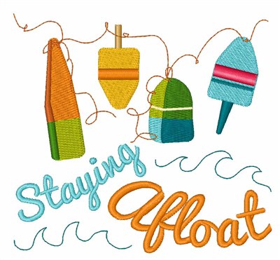 Staying Afloat Machine Embroidery Design