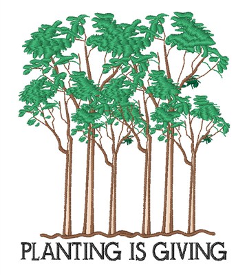 Planting Is Giving Machine Embroidery Design