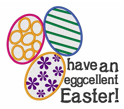 Eggcellent Easter Machine Embroidery Design