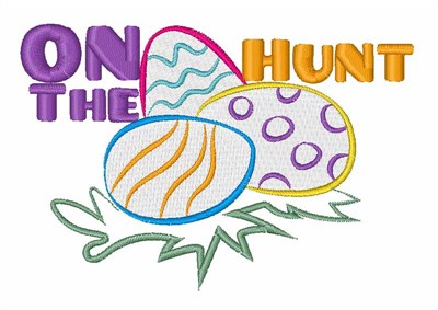 On The Egg Hunt Machine Embroidery Design