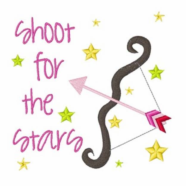 Picture of Shoot For The Stars Machine Embroidery Design