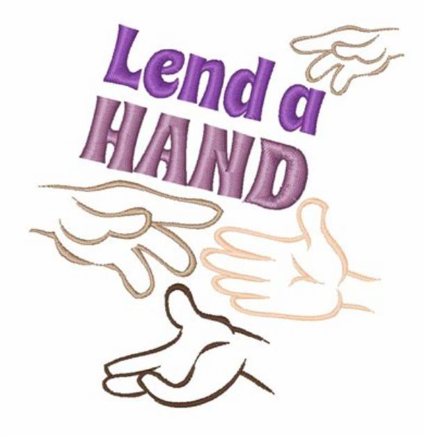 Picture of Lend A Hand Machine Embroidery Design