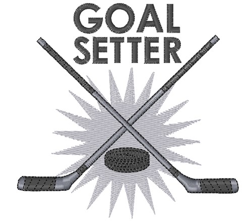 Goal Setter Machine Embroidery Design