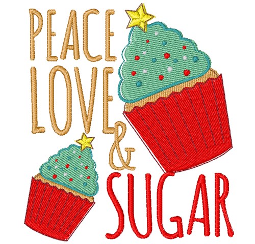 Love & Sugar Machine Embroidery Design