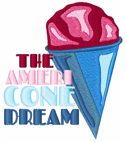 Ameri Cone Dream Machine Embroidery Design