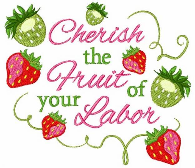 Picture of Fruit Of Labor Machine Embroidery Design