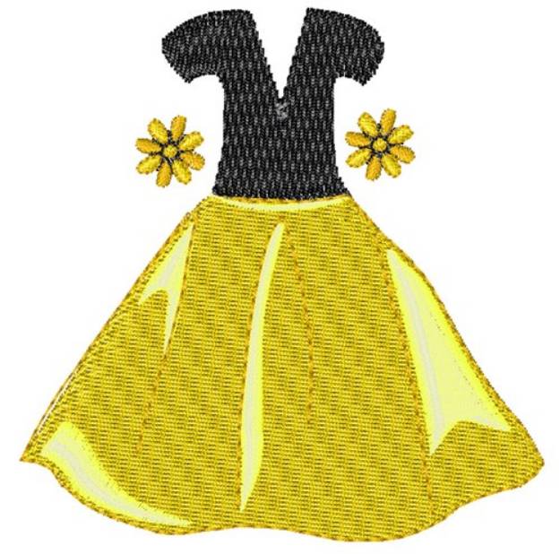 Picture of Fashion Dress Machine Embroidery Design