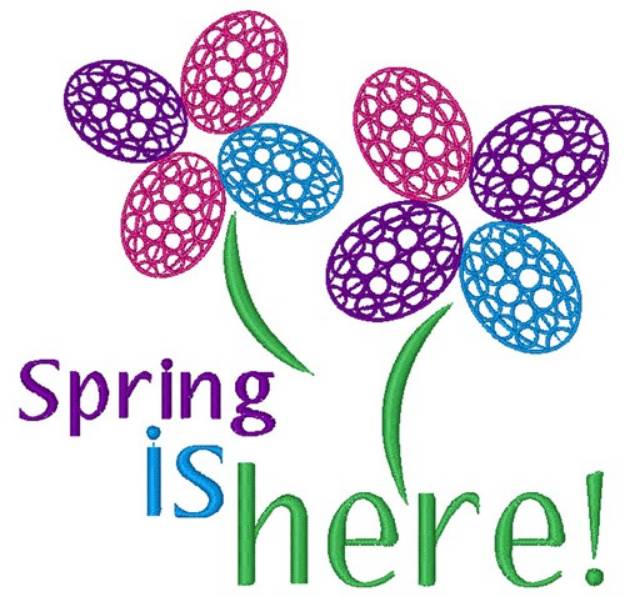 Picture of Spring Is Here Machine Embroidery Design