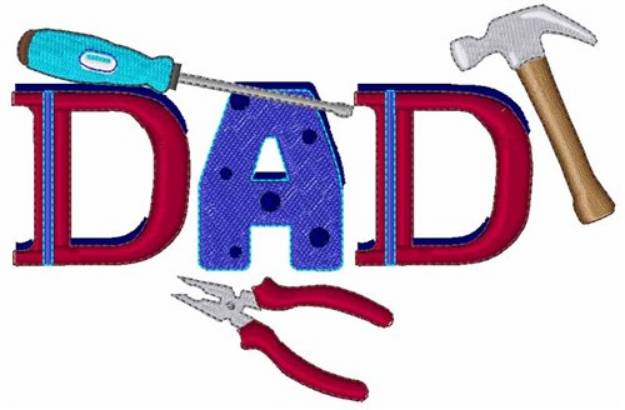 Picture of Handy Man Dad Machine Embroidery Design