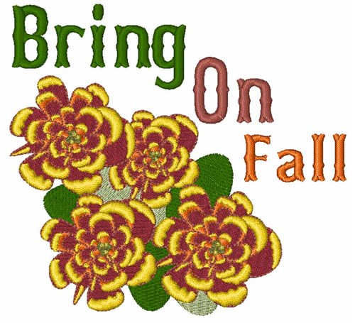 Bring On Fall Machine Embroidery Design