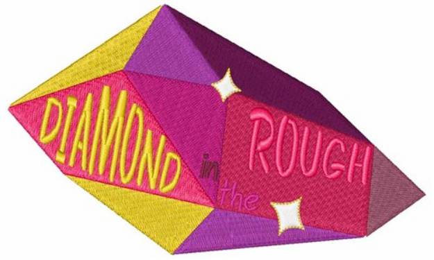 Picture of Diamond in the Rough Machine Embroidery Design