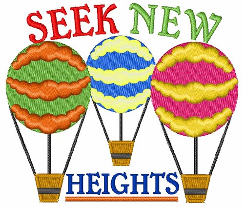 Seek New Heights Machine Embroidery Design