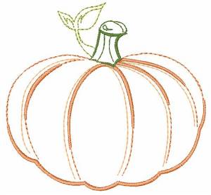 Picture of Pumpkin Machine Embroidery Design