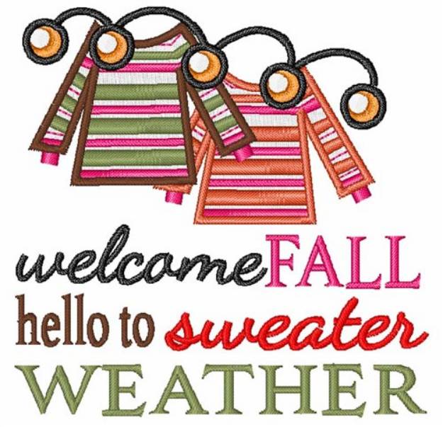 Picture of Welcome Fall Machine Embroidery Design