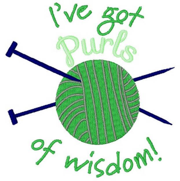 Picture of Purls Of Wisdom Machine Embroidery Design