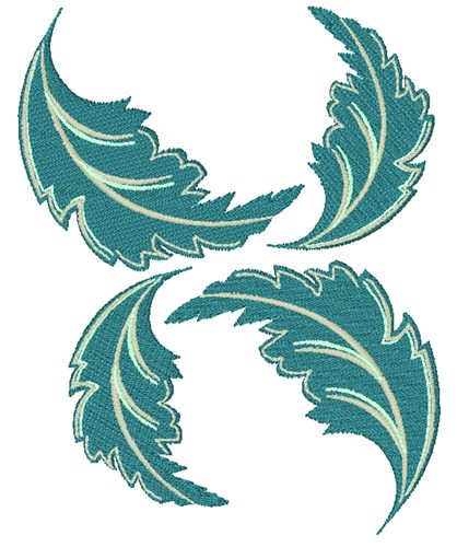 Floating Leaves Machine Embroidery Design