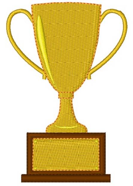 Picture of Trophy Award Machine Embroidery Design