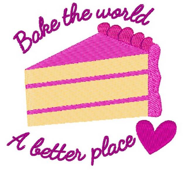 Picture of Bake The World Machine Embroidery Design